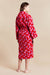 Pink Diamond Womens Dressing Gown - Model Back | Bown of London